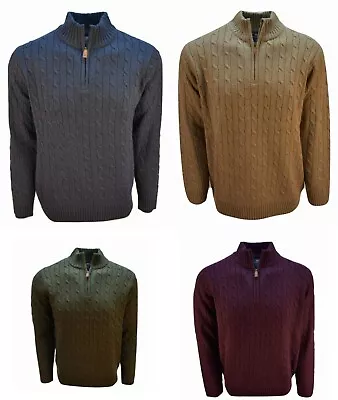 Vineyard Vines Men's Cotton Cashmere-Wool Blend Cable Sweater $185 XSSM • $79.49