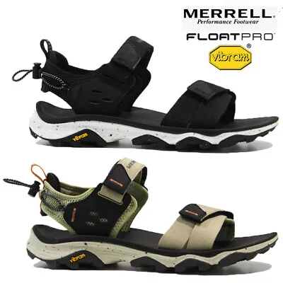 Mens Merrell Walking Hiking Trekking Summer Beach Vibram Trek Shoes Sandals Size • £39.95