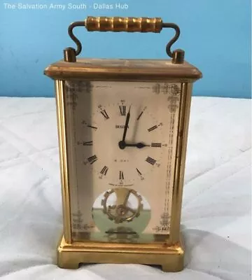 Vintage West Germany Bulova Carriage Clock - Mantel Clock - Tested & Ticking. • $9.99