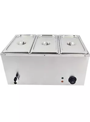 £89.99 • Buy TAIMIKO Commercial Electric Food Warmer Stainless Steel Bain Marie Buffet Food 