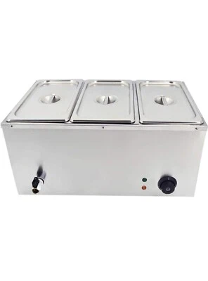 £89.99 • Buy TAIMIKO Commercial Electric Food Warmer Stainless Steel Bain Marie Buffet Food 