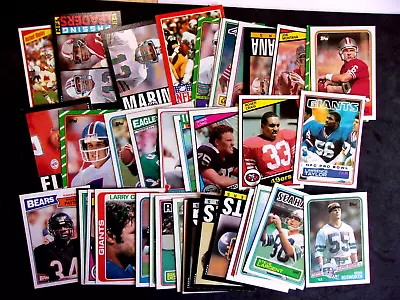 40 Card Topps Football Rookieshall Of Famers.nrmt-mint Conditionsee All Pics • $0.99