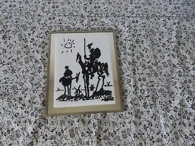 $165 • Buy Modern Classics Inc Silk Screened Don Quixote And Sancho Panza Pablo Picasso