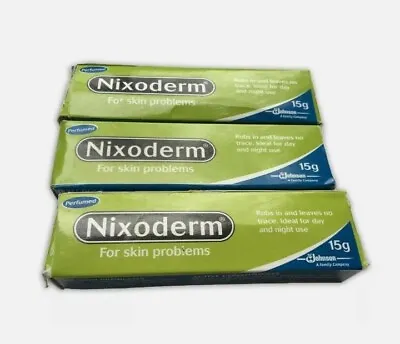 £8.49 • Buy 3 X 15g Nixoderm For Skin Problems, Eczema, Pimples, Blemishes ( 3 Tubes)