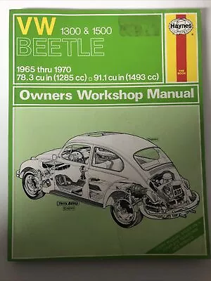 Haynes VW 1300-1500 65-70 Manual • $15.99