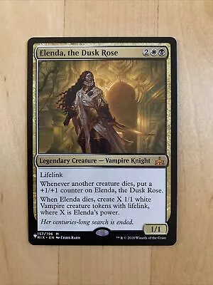 Elenda The Dusk Rose - Rivals Of Ixalan Mythic - Magic The Gathering MtG NMLP • $14.99