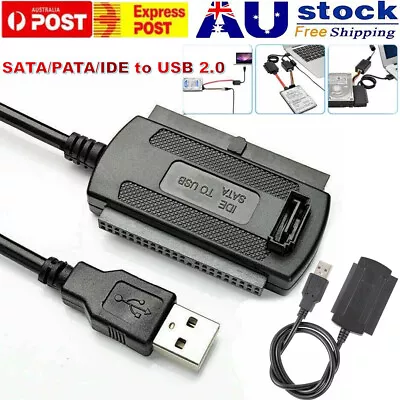 SATA /HDD /IDE To USB 2.0 Adapter Converter Cable For 2.5  3.5'' Hard Drive Disk • $7.26