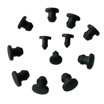 10 Pcs Black Silicone Rubber Seal Plugs 2mm-30mm Cover Plugs Hole Caps End Caps • £1.44