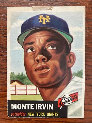 1953 Topps Set-Break # 62 Monte Irvin VG-VGEX (tear) • $2.99