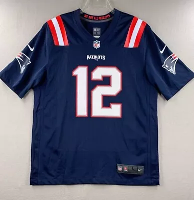 Tom Brady New England Patriots Nike Retired Player Game Jersey Men's #12 NFL New • $199.98