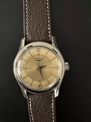 1950s LonginesAutomativ Men's Vintage Watch Champagne Fancy Dial • $325