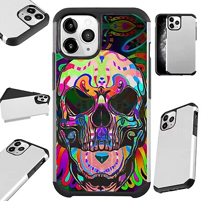 Fusion Case For IPhone 12/Mini/Pro Max Phone Cover SKULL TATTOO • $13.50