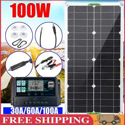 £27.17 • Buy Solar Panel 12V 250W High Efficient Solar Panel Kit Waterproof And Stainless Sola
