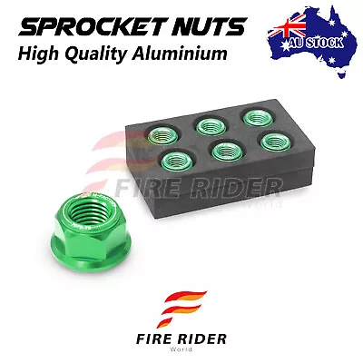 For Kawasaki W800 11-19 18 17 16 15 14 13 12 Rear Sprocket Flange Nut Green • $45.06