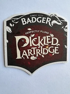 Badger Brewery Hall & Woodhouse Dorset Pickled Partridge Beer Mat • £1.20