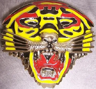 Metal Belt Buckle Animal Wild Colorful Tiger's Face NEW • $19.99