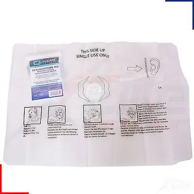 Qualicare Mouth To Mouth CPR Resuscitation Aid Face Shield With Valve • £1.49