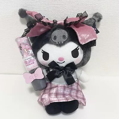 FuRyu Sanrio Kuromi P Style Favorite Oshigoto Diary Plush Doll Penlight Holder • $46