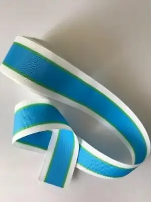 £1.65 • Buy Quality Striped Grosgrain Ribbon Twenty Eight Colours  Double Sided  38mm