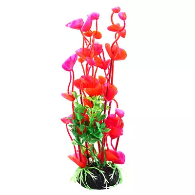 8  Height Artificial Red Green Plants Aquarium Aquascaping Tank Decoration • $17.88