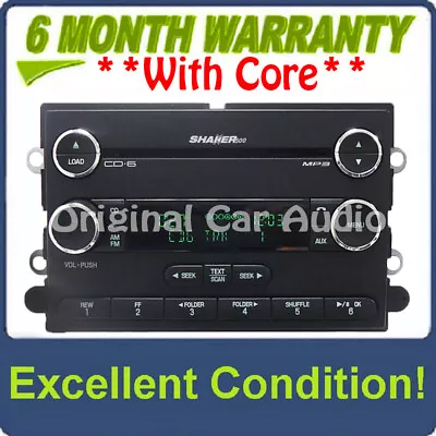 2007 - 2009 FORD Mustang Shaker 500 SAT Radio Stereo 6 Disc Changer CD Player • $293