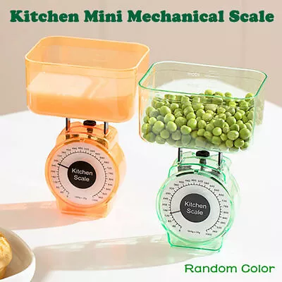 1KgKitchen Scale Food Baking Mechanical Dial Compact Bowl Cook Bake Color Random • £7.19