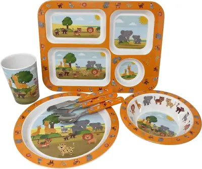 Children Dinner Set Zoo 5 Piece Kids Tableware Lunch...  • £33.49