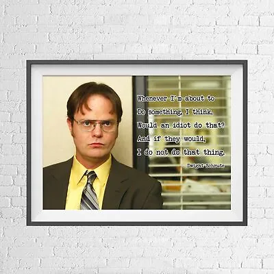 THE OFFICE - DWIGHT SCHRUTE US TV SHOW POSTER PICTURE PRINT Sizes A5 To A0 **NEW • $11.95