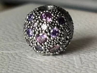 Pandora Cosmic Stars Clip Stopper Purple Excellent S925 ALE • £30