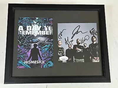 A Day To Remember Autographed Signed Homesick Photo Display W/ Jsa Coa # Ai83821 • $200