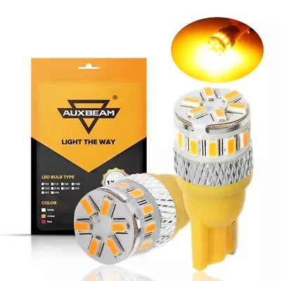 AUXBEAM Super White LED License Plate Light Bulb Wedge 168 175 194 2825 2821 T10 • $9.99