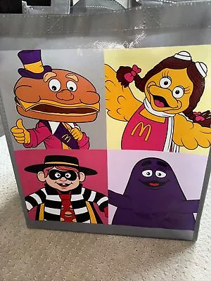 McDonald's McDonaldland Large Laminated Character Squares Tote Bag - NEW • $14.70