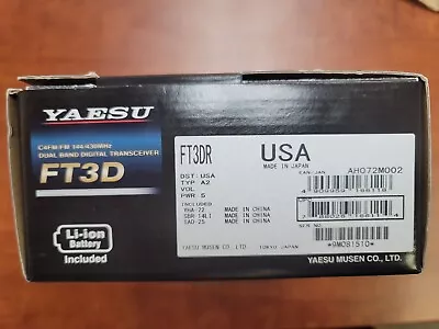 Yaesu FT3DR (US Version) Dual Band Digital Transceiver • $299