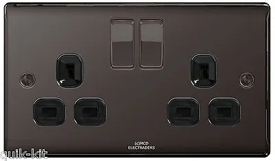 £11.15 • Buy Black Nickel Chrome Switches & Sockets - Full Matching Range BG Nexus