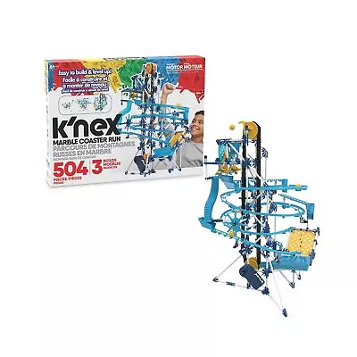 K'NEX Marble Coaster Run With Motor Set 504 Piece Marble Maze Game Building ... • $64.27