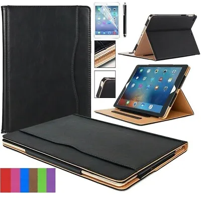 Luxury Magnetic Leather Wallet Stand Case Cover For IPad Air Air 2 A1474 A1566 • £4.99