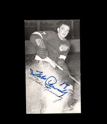 Forbes Kennedy Signed JD McCarthy Vintage Postcard 1950`s 60`s Detroit Red Wings • $15