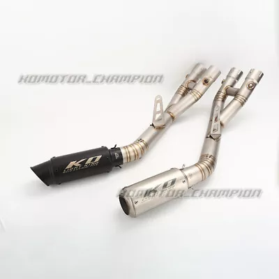 Slip On For Yamaha R1 2015-2023 MT10 2015-2021 Motorcycle Link Pipe Exhaust Tips • $263