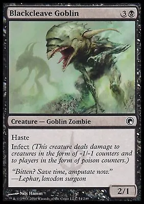 MTG: Blackcleave Goblin - Scars Of Mirrodin - Magic Card • £1.75