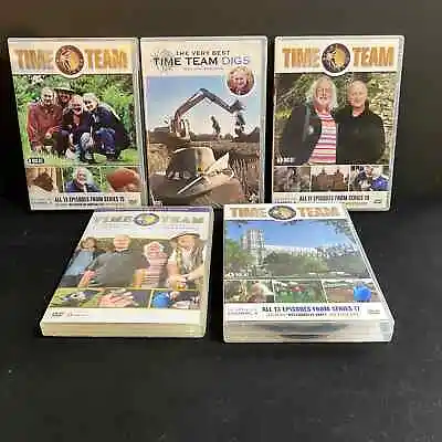 Time Team Tony Robinson 5 DVD Box Sets R2 In Near Mint Condition See Photos • £35