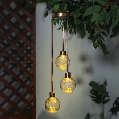 Firefly Hanging Ball Solar Lights - Garden Decoration • £14.99