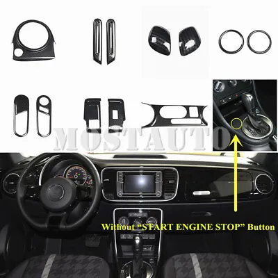 For VW Beetle ABS Carbon Style Interior Accessories Kit Set Trim Cover 2012-2019 • $189.04