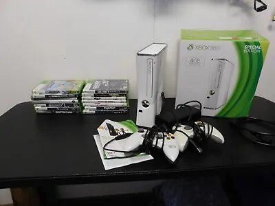 $69.99 • Buy Microsoft Xbox 360 Console Model 1439 W/Box & Games Bundle