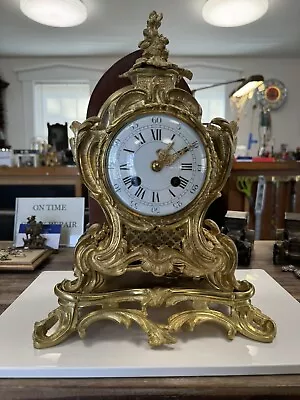 AD MOUGIN Fancy Mantle Clock • $395