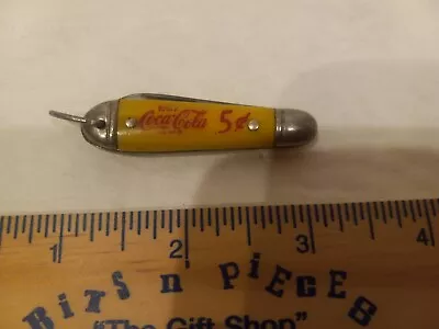 Vintage COKE Mini Pocket Knife - Single Blade - COLONIAL Providence R.I. - U.S.A • $15.98