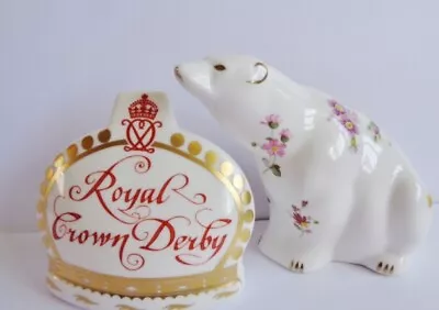 £49 • Buy Royal Crown Derby  Polar Bear Paperweight