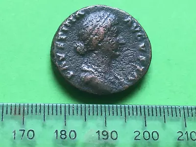 FAUSTINA Jnr WIFE OF MARCUS AURELIUS: AE AS Rev JUNO - NICE COIN! • £30