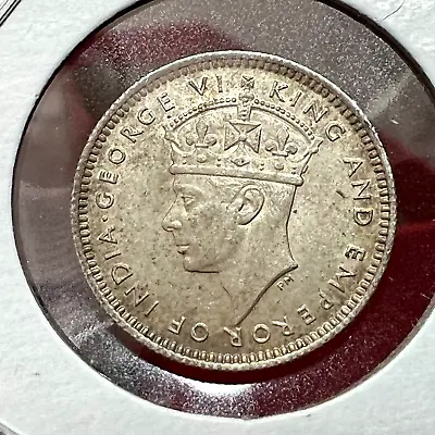 1941 Malaysia Silver 10 Cents Better Coin • $8.99