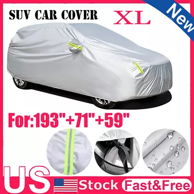 Waterproof Full Car SUV Cover Outdoor UV Snow Dust Rain Resistant Protection US • $21.59