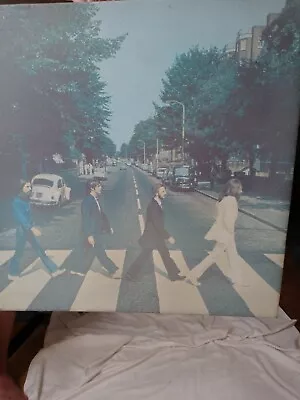 The Beatles Wall Art Home Workplace Décor Iconic Abbey Road Photo Canvas 17 X 17 • £18.96